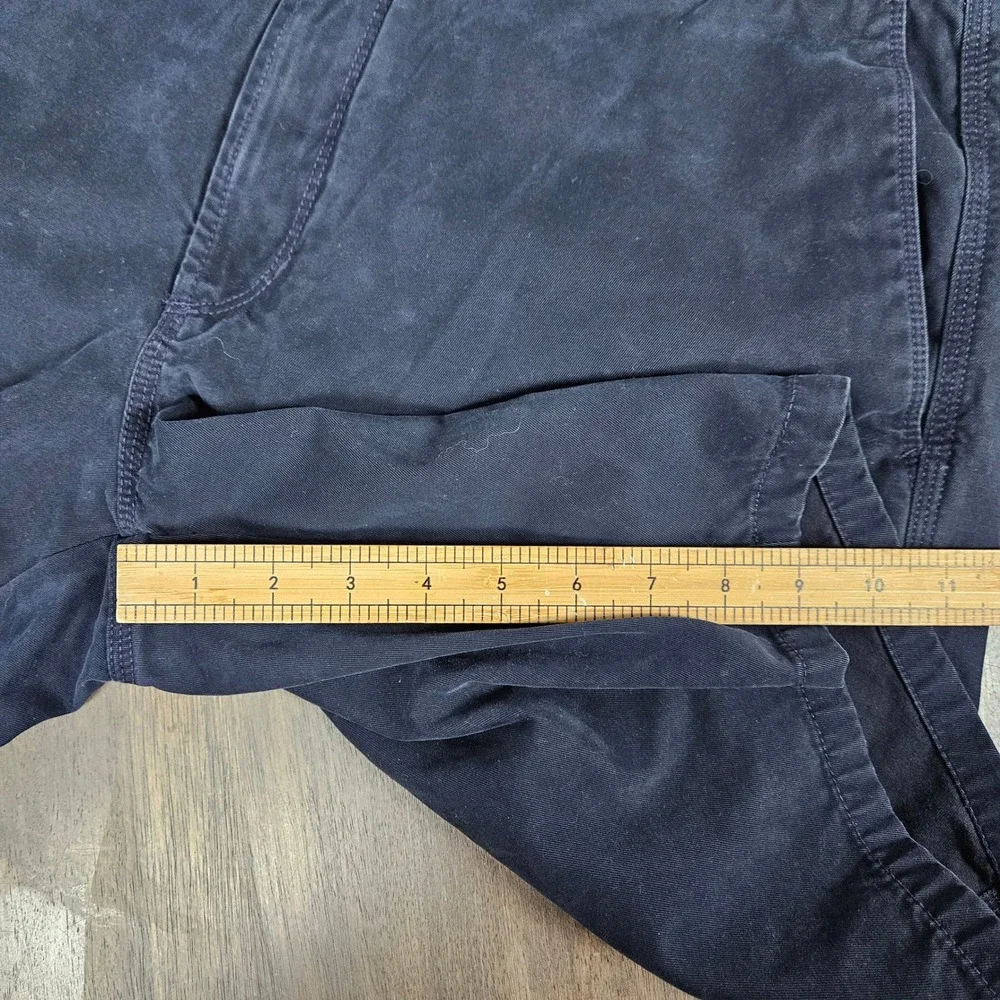 Banana Republic Mens 36 Aiden Chino Shorts Cotton Flat Front Navy Casual Classic